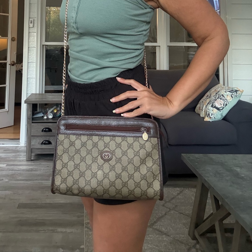 AUTHENTIC GUCCI Crossbody bag purse clutch handbag tote clutch vintage pouch